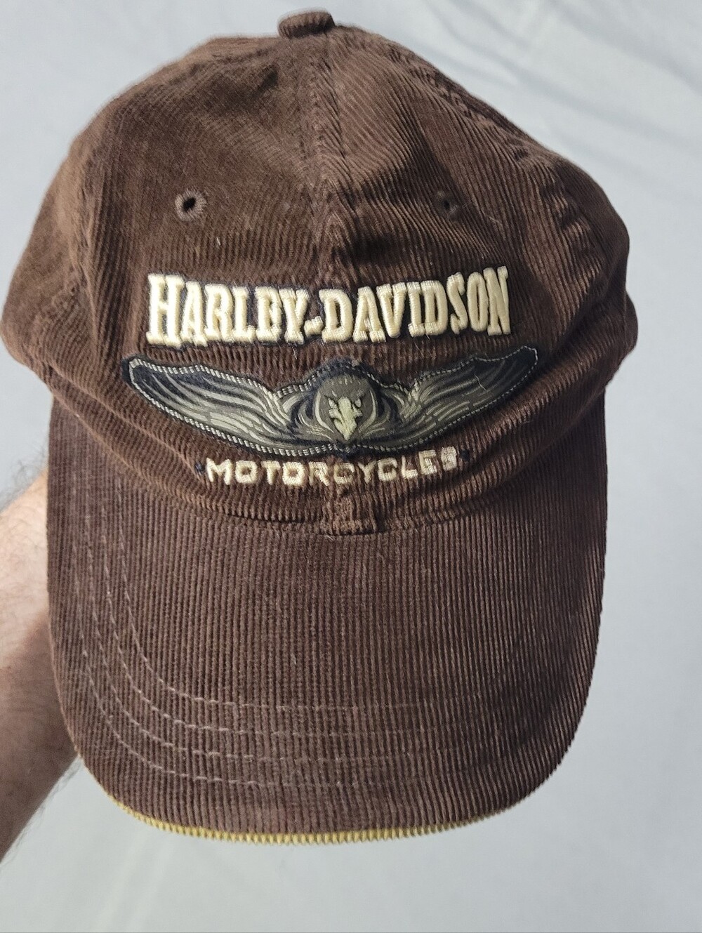 Harley-Davidson Brown Corduroy Hat